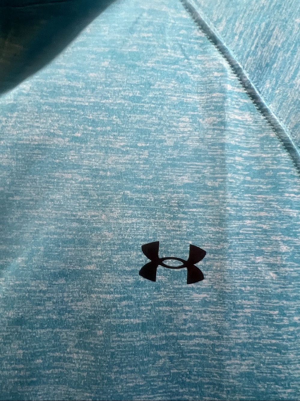 Under Armour ladies Teal Heather 1/2 -Zip Performance Pullover size x large - Picture 2 of 10